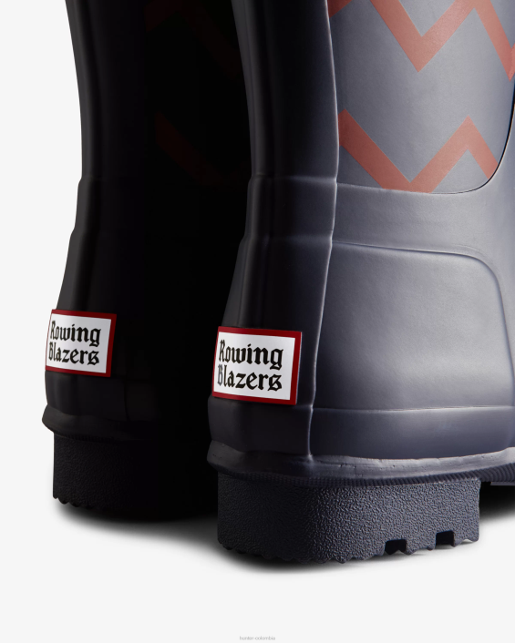 hombres blazers de remo botas de lluvia cortas en zig zag 6284542 Hunter