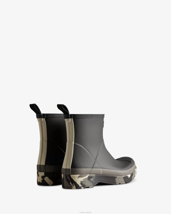 hombres botas de lluvia cortas con suela color splash 6284503 Hunter