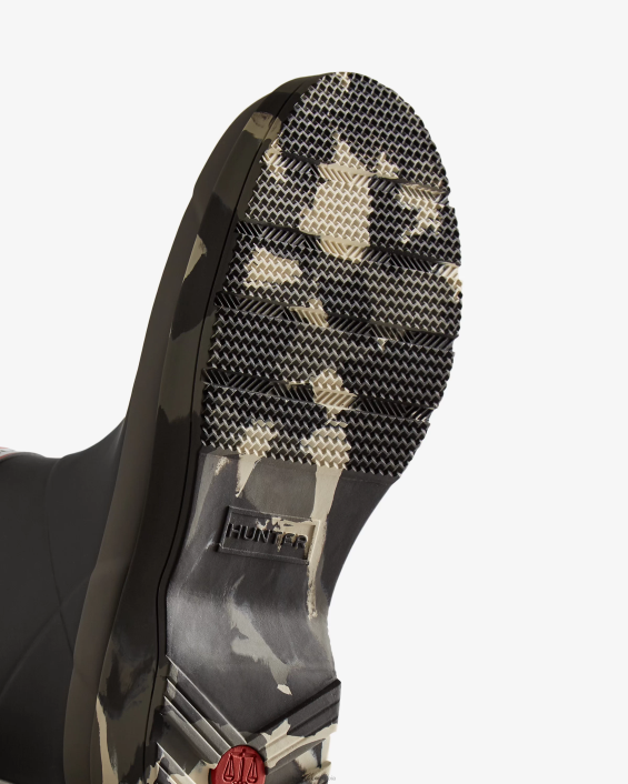 hombres botas de lluvia cortas con suela color splash 6284503 Hunter