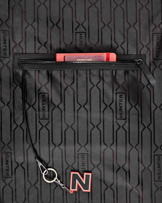 mujer mochila mini con clip superior - cuero engomado 6284429 Hunter