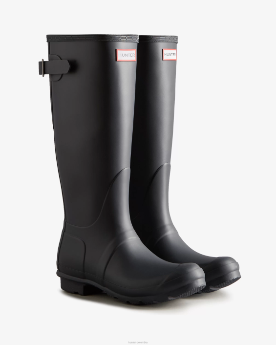 mujer botas de lluvia ajustables con parte trasera alta 6284188 Hunter