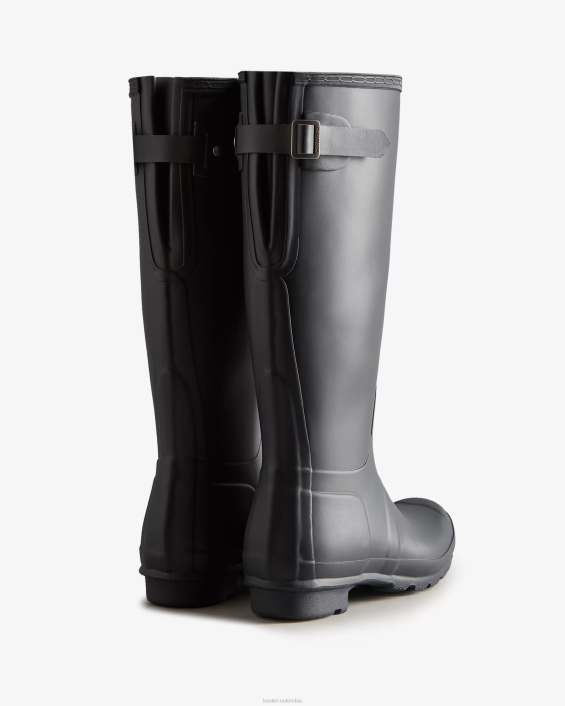 mujer botas de lluvia ajustables con parte trasera alta 6284188 Hunter