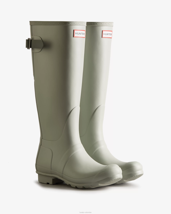 mujer botas de lluvia ajustables con parte trasera alta 6284191 Hunter
