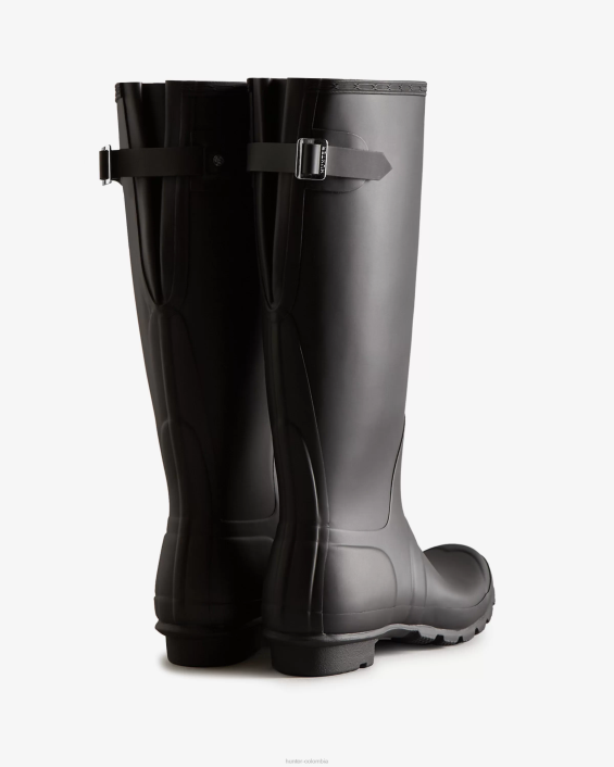 mujer botas de lluvia ajustables con parte trasera alta 628463 Hunter