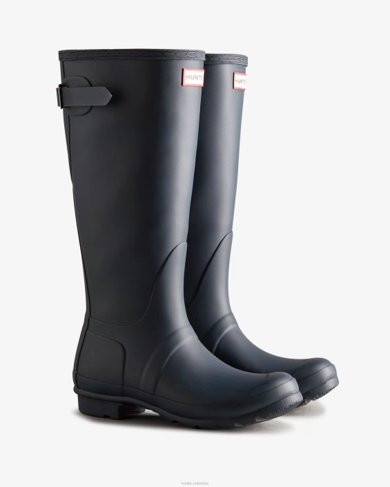 mujer botas de lluvia ajustables con parte trasera alta 628464 Hunter