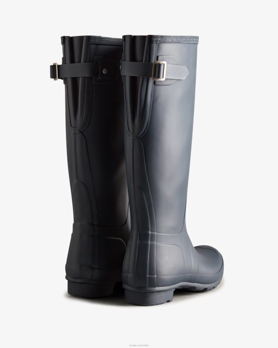 mujer botas de lluvia ajustables con parte trasera alta 628464 Hunter