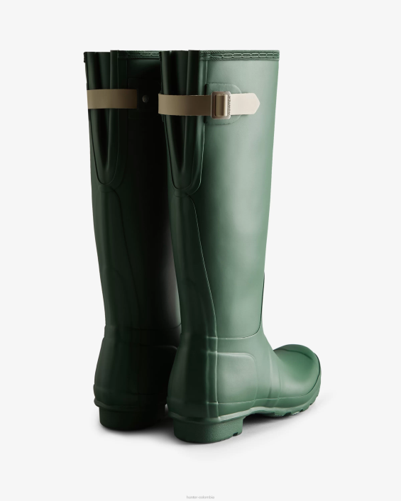 mujer botas de lluvia ajustables con parte trasera alta 628465 Hunter