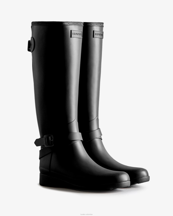 mujer botas de lluvia altas ajustables y refinadas y de corte entallado 628494 Hunter