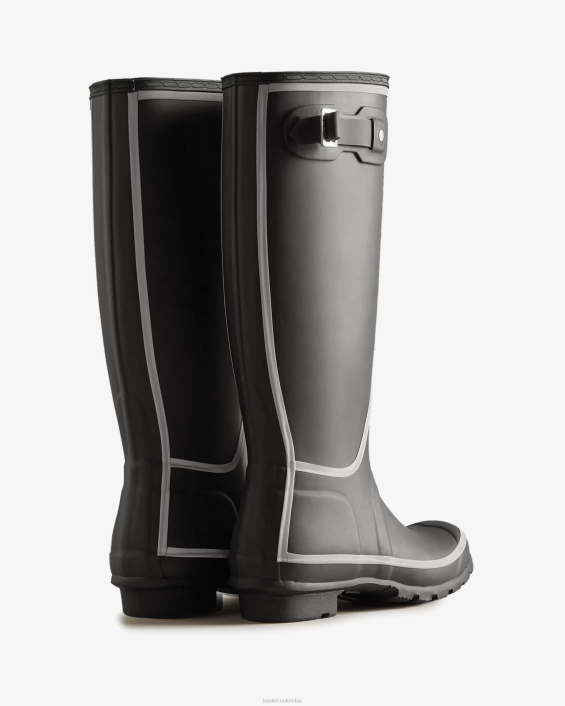 mujer botas de lluvia altas con contorno reflectante 6284203 Hunter
