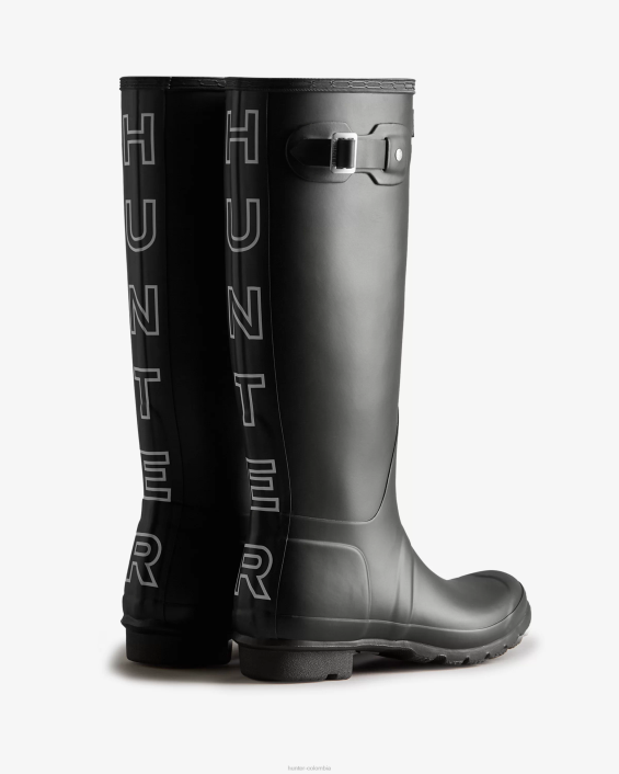 mujer botas de lluvia altas con correa trasera 628470 Hunter
