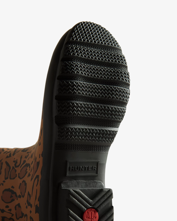 mujer botas de lluvia altas con estampado de leopardo 6284168 Hunter
