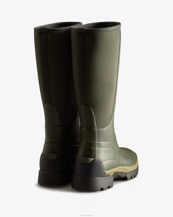 mujer botas de lluvia altas híbridas field balmoral 6284193 Hunter