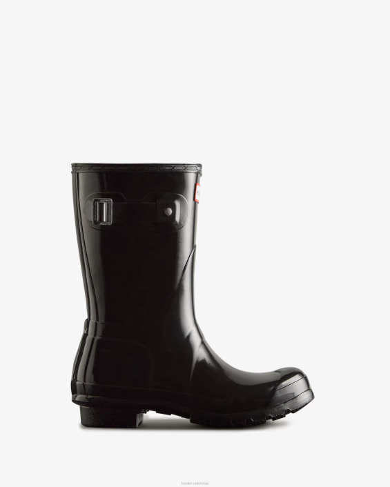 mujer botas de lluvia cortas brillantes originales 628415 Hunter