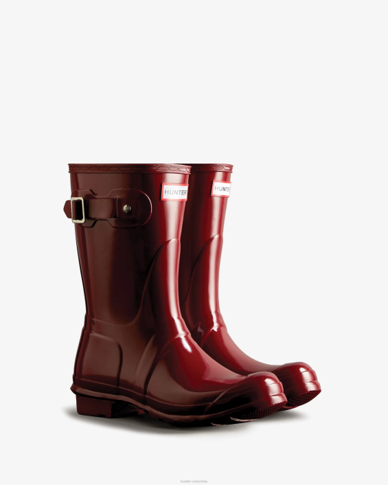 mujer botas de lluvia cortas brillantes originales 6284305 Hunter