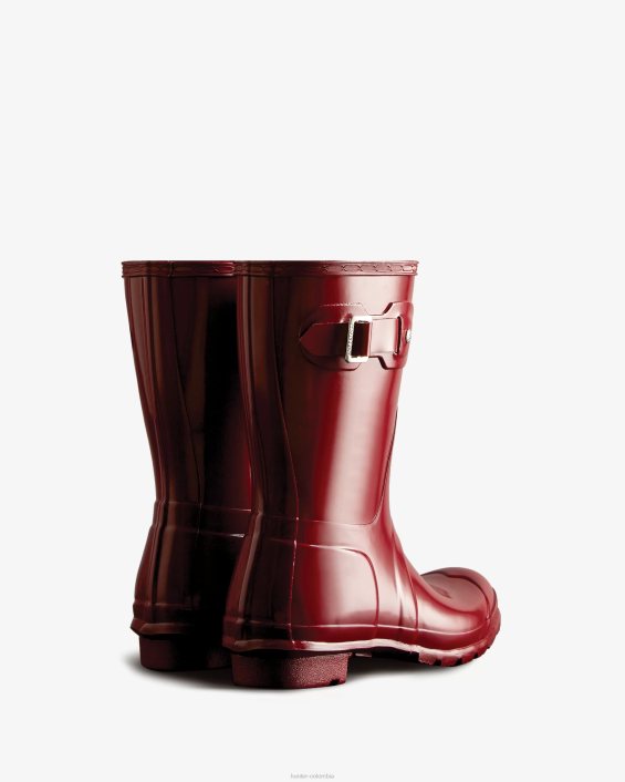 mujer botas de lluvia cortas brillantes originales 6284305 Hunter