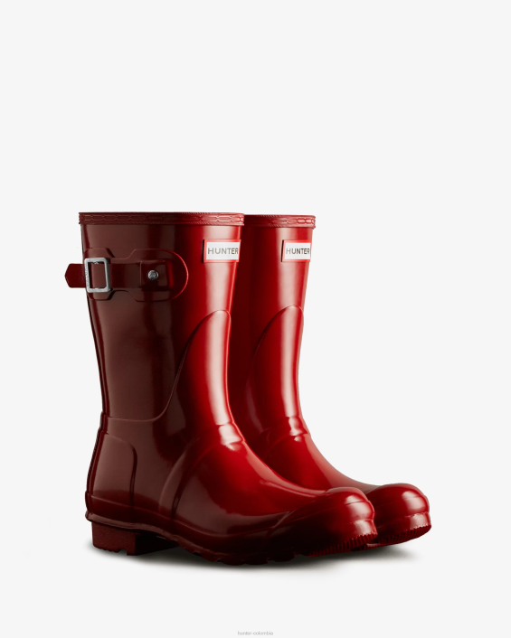 mujer botas de lluvia cortas brillantes originales 628474 Hunter