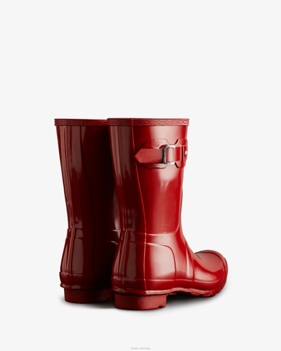 mujer botas de lluvia cortas brillantes originales 628474 Hunter