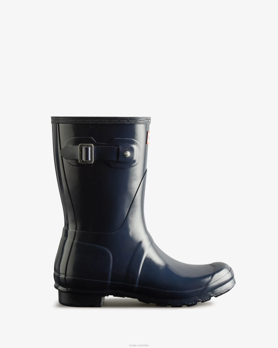 mujer botas de lluvia cortas brillantes originales 628475 Hunter