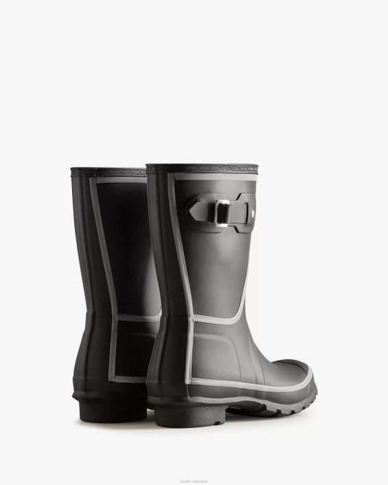 mujer botas de lluvia cortas con contorno reflectante 6284181 Hunter