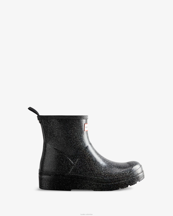 mujer botas de lluvia cortas con purpurina starcloud 628428 Hunter