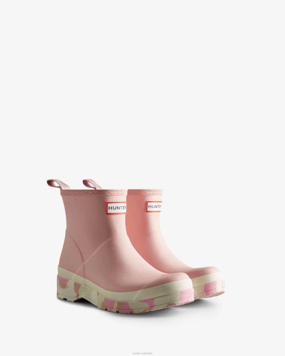 mujer botas de lluvia cortas con suela color splash 6284164 Hunter