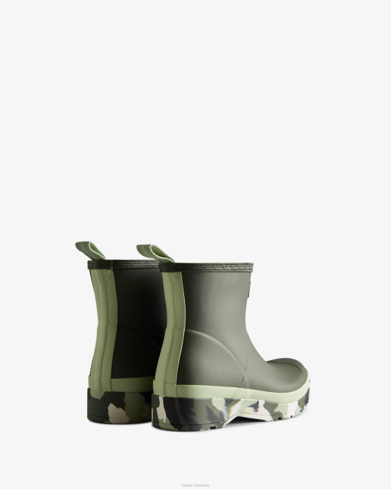 mujer botas de lluvia cortas con suela color splash 628452 Hunter