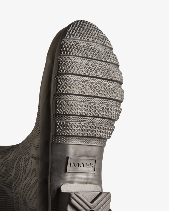 mujer botas de lluvia cortas con textura de erosión 6284182 Hunter