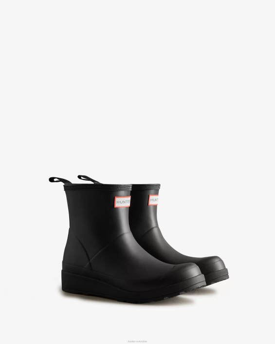 mujer botas de lluvia cortas con tira trasera 628448 Hunter