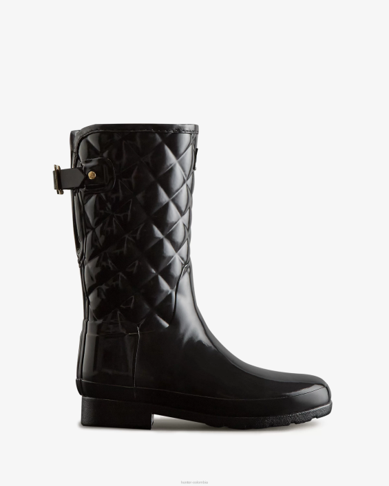 mujer botas de lluvia cortas y acolchadas ajustables y refinadas 628429 Hunter