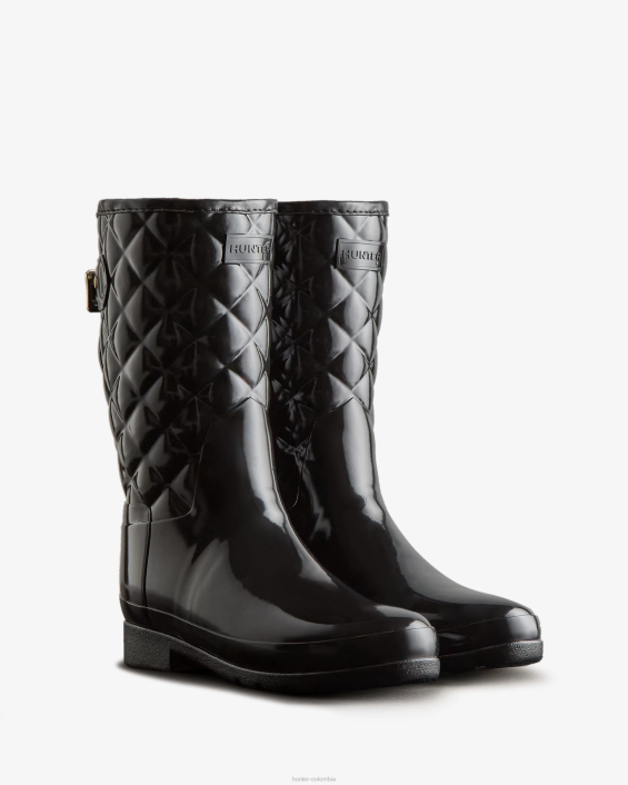 mujer botas de lluvia cortas y acolchadas ajustables y refinadas 628429 Hunter