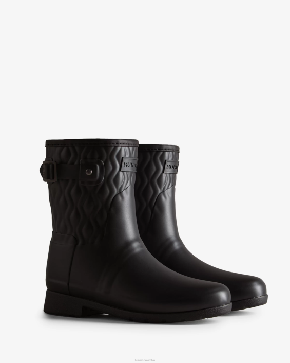 mujer botas de lluvia cortas y refinadas con corte entallado y acolchado vertical 6284127 Hunter