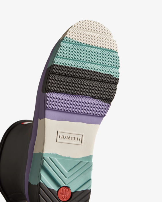 mujer botas de lluvia play suela rayas cortas 6284129 Hunter