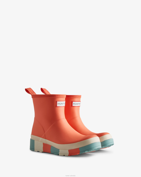 mujer botas de lluvia play suela rayas cortas 6284183 Hunter