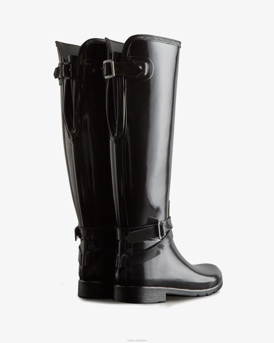 mujer botas de lluvia refinadas, ajustadas y ajustables, altas y brillantes 6284226 Hunter