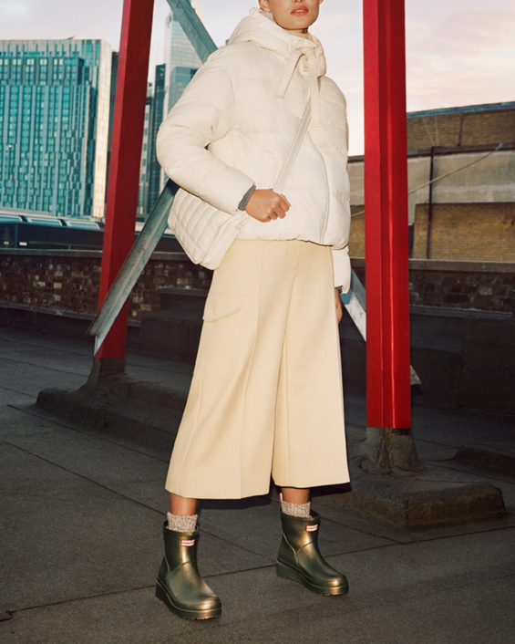 mujer jugar botas de lluvia cortas nacaradas 6284213 Hunter