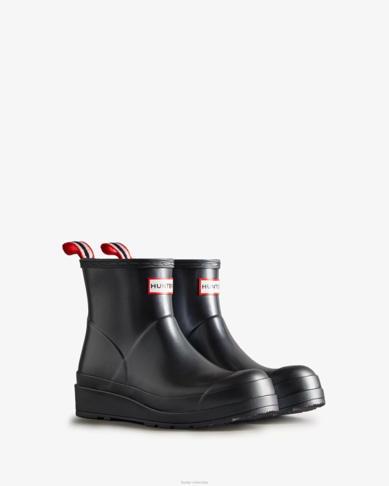 mujer jugar botas de lluvia cortas nacaradas 628430 Hunter