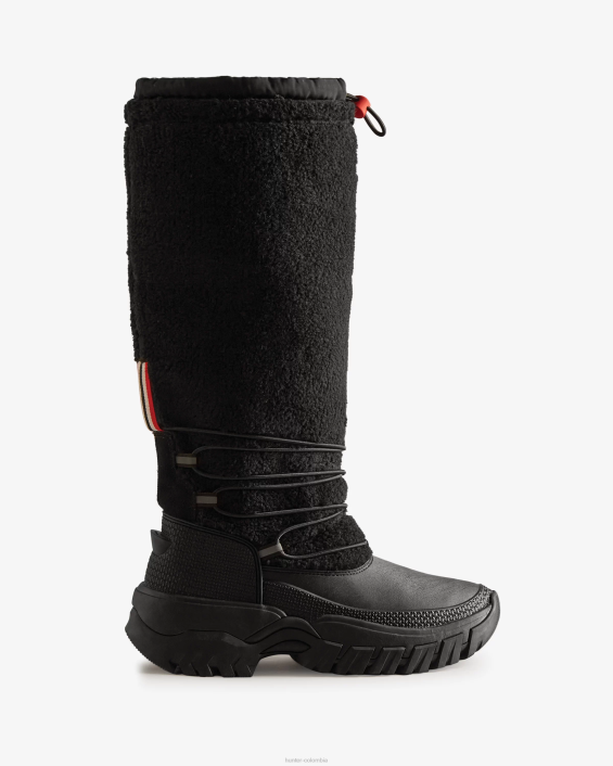 mujer Botas altas para la nieve con aislamiento de piel de oveja vegana Wanderer 6284208 Hunter