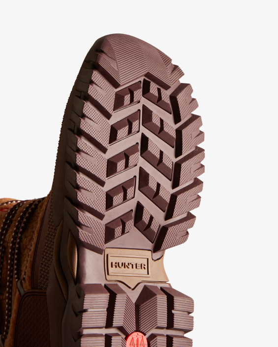 mujer botas de nieve cortas con aislamiento de piel de oveja vegana Wanderer 6284304 Hunter