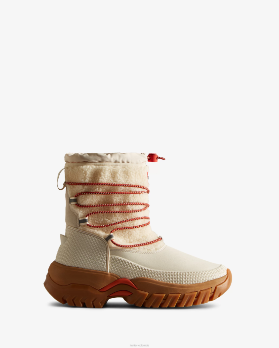 mujer botas de nieve cortas con aislamiento de piel de oveja vegana Wanderer 6284320 Hunter