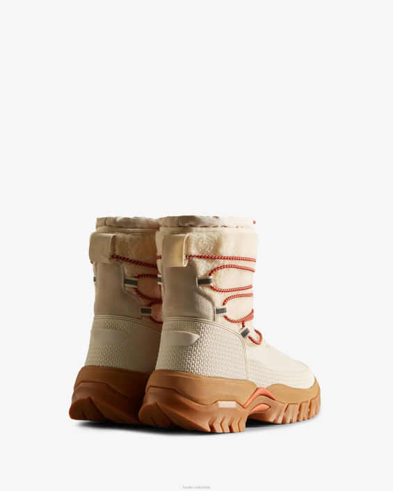 mujer botas de nieve cortas con aislamiento de piel de oveja vegana Wanderer 6284320 Hunter