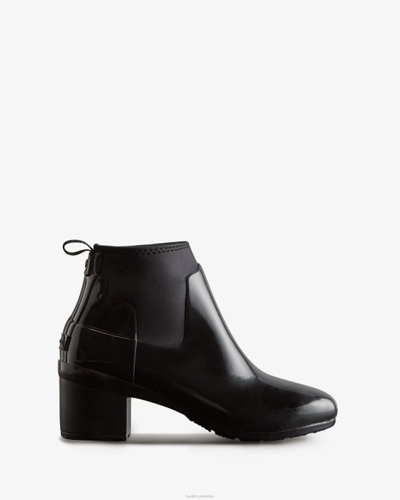 mujer botas refinadas de corte slim y tacón medio brillante 6284296 Hunter