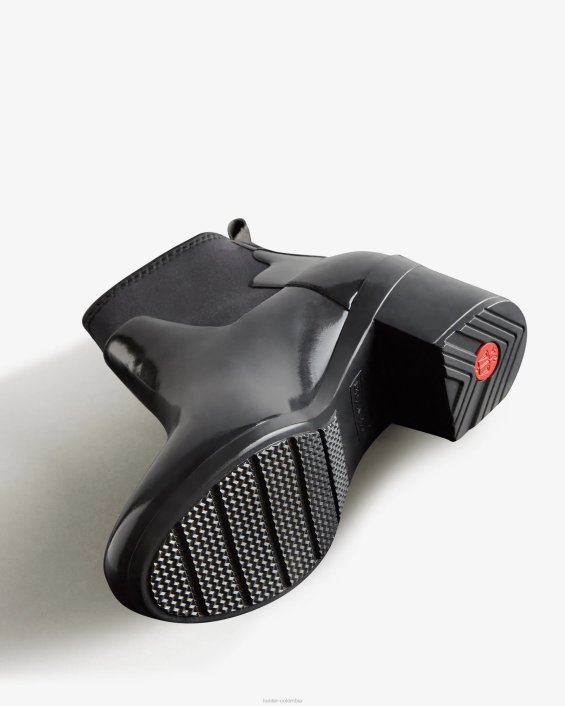 mujer botas refinadas de corte slim y tacón medio brillante 6284296 Hunter