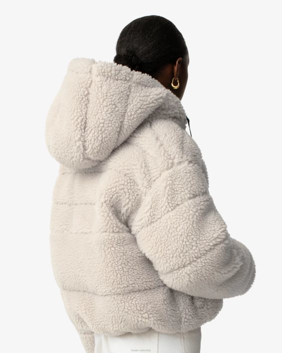 mujer Chaqueta acolchada corta con aislamiento de piel de oveja vegana de Wanderer 6284365 Hunter