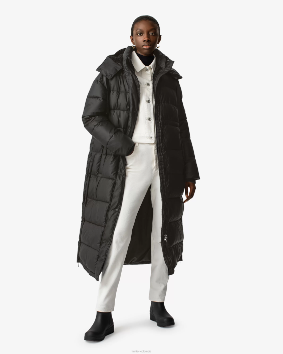 mujer intrepid abrigo acolchado largo con tejido aislante 6284367 Hunter