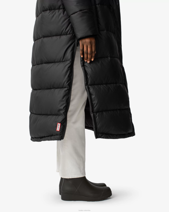 mujer intrepid abrigo acolchado largo con tejido aislante 6284367 Hunter