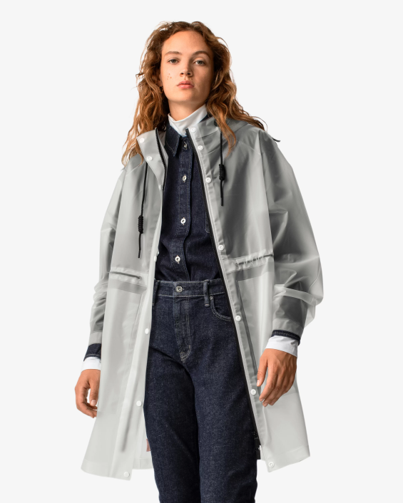 mujer parka impermeable play vinilo transparente 6284340 Hunter