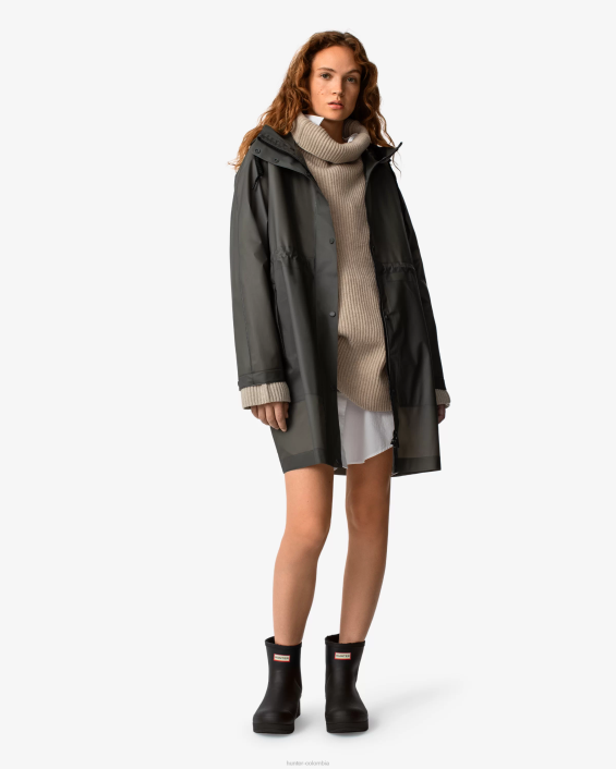 mujer parka impermeable play vinilo transparente 6284350 Hunter