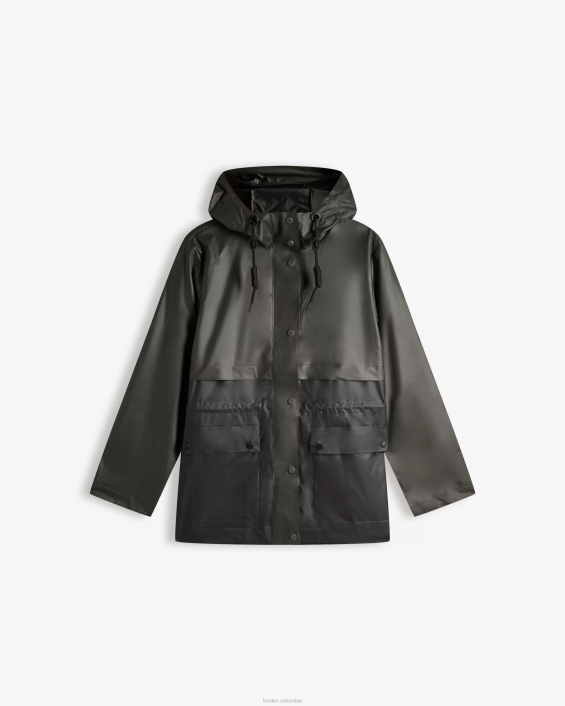 mujer play chaqueta impermeable de vinilo transparente 6284352 Hunter