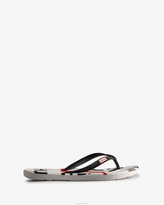 mujer chanclas con logo explotado 6284283 Hunter